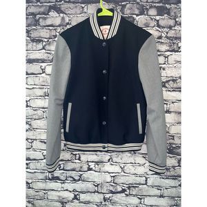 Brooks Brothers red fleece varsity jacket